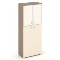 Estetica Шкаф высокий широкий ES.ST-1.7R I Латте/Сатин/Лакобель ivory 800*420*1977