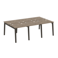 Onix Wood Рабочая станция OW.D.RS-6.0.7 Дуб Аттик/Дуб Темный/Металл Антрацит 2340*1475*750