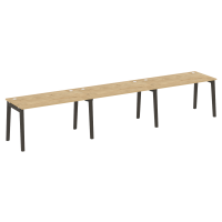 Onix Wood Рабочая станция OW.RS-3.3.7 Тиквуд Светлый/Дуб Темный/Металл Антрацит 4140*720*750