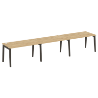 Onix Wood Рабочая станция OW.RS-3.3.8 Тиквуд Светлый/Дуб Темный/Металл Антрацит 4140*800*750