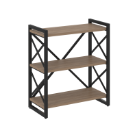 Loft Стеллаж на рег. опорах-3 полки VR.L-MST.O-3.8 Дуб Аризона/Металл Черный 800*400*910