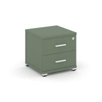 Concept Тумба приставная 2 ящ. CN.TUP-001 W Кобо/Металл Белый 420*420*416