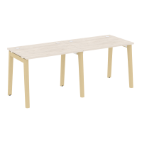 Onix Wood Рабочая станция OW.RS-2.1.7 Денвер Светлый/Дуб Светлый/Металл Белый 1960*720*750