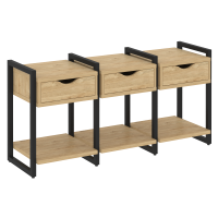 Loft Тумба на регулируемых опорах VR.L-TN-4.O Тиквуд Светлый/Металл Черный 1440*460*719