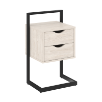 Loft Тумба приставная VR.L-PY2 Денвер Светлый/Металл Черный 450*409*792