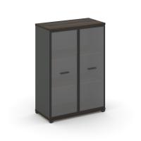 Concept Тумба приставная широкая 6 ящ. CN.TSP-007 B Дуб Винченцо/Антрацит/Металл Черный 836*420*583