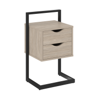 Loft Тумба приставная VR.L-PY2 Дуб Аттик/Металл Черный 450*409*792