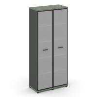 Concept Шкаф 2 узкие секции, 5 ниш CN.STU-528 RMB A Кобо/Антрацит/Металл Антрацит/Сатин 836*420*1922