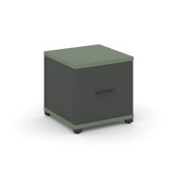 Concept Тумба приставная 1 распаш. фасад CN.TUP-004 A Кобо/Антрацит/Металл Антрацит 420*420*416