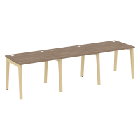 Onix Wood Рабочая станция OW.RS-3.1.8 Дуб Аризона/Дуб Светлый/Металл Белый 2940*800*750