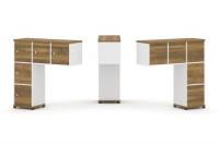 Concept Надставка низкая CN.ONN-007 Сандал Янтарный/Белый Бриллиант/Металл Черный 1099*365*1130