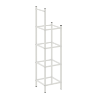 Loft Угловой проходной переходной модуль VR.L-SL.UPK-4.3.3 Металл Белый 446*446*1869