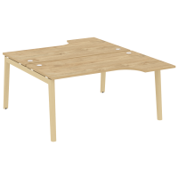 Onix Wood Рабочая станция OW.D.SA-1 Тиквуд Светлый/Дуб Светлый/Металл Белый 1580*1995*750 (1475/460)