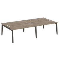 Onix Wood Рабочая станция OW.D.RS-4.4.8 Дуб Аттик/Дуб Темный/Металл Антрацит 3160*1635*750