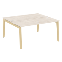 Onix Wood Рабочая станция OW.D.RS-2.4.7 Денвер Светлый/Дуб Светлый/Металл Белый 1580*1475*750