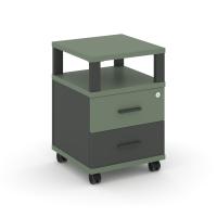 Concept Стол эргономичный CN.SA-405(L) B Дуб Винченцо/Антрацит/Металл Черный 1800*1180*917