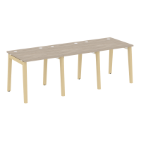 Onix Wood Рабочая станция OW.RS-3.0.8 Дуб Аттик/Дуб Светлый/Металл Белый 2340*800*750