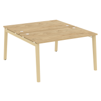Onix Wood Рабочая станция OW.D.RS-2.3.8 Тиквуд Светлый/Дуб Светлый/Металл Белый 1380*1635*750