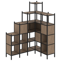 Loft Угловой внутренний стеллаж VR.L-44 Дуб Аризона/Металл Черный 1694*1278*2280