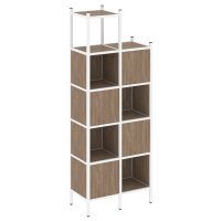 Loft Прямой стеллаж VR.L-20 Дуб Аризона/Металл Белый 862*446*2280