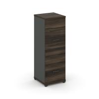 Concept Стол-приставка к опорным тумбам/шкафам CN.OSPR-003 Дуб Мали/Металл Черный 1380*720*750