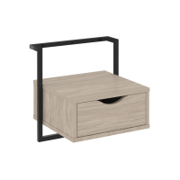 Loft Тумба навесная (крепление к стене) VR.L-SY1 Дуб Аттик/Металл Черный 450*409*450