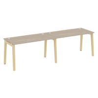 Onix Wood Рабочая станция OW.RS-2.3.7 Дуб Аттик/Дуб Светлый/Металл Белый 2760*720*750