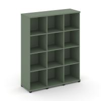 Concept Стеллаж 3 узкие секции, 4 ниши CN.STU-430 Кобо/Металл Черный 1252*420*1554