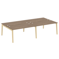 Onix Wood Рабочая станция OW.D.RS-4.4.8 Дуб Аризона/Дуб Светлый/Металл Белый 3160*1635*750