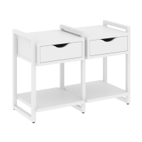 Loft Тумба на регулируемых опорах VR.L-TN-1.O Белый Бриллиант/Металл Белый 970*460*719