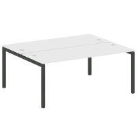 Metal System Quattro Рабочая станция на П-образном м/к 50БП.РАС-СП-2.5 Белый/Металл Антрацит 1800*1475*750