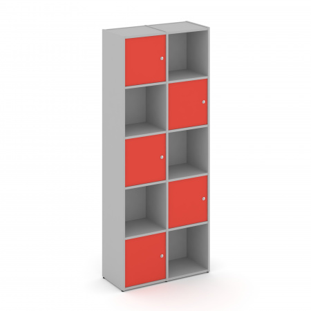 Locker plus Комплект №8 LK.K-008 Серый/Красный 798*350*1983