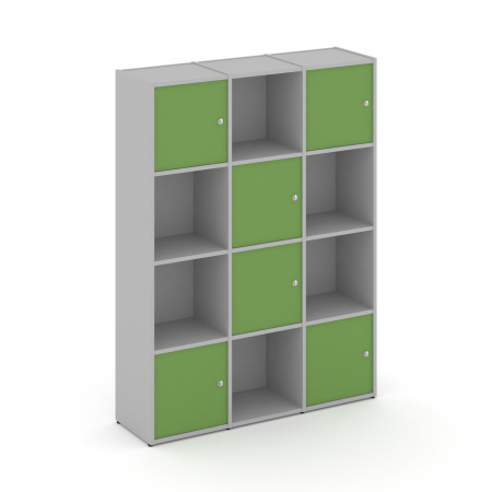 Locker plus Комплект №6 LK.K-006 Серый/Зеленый 1188*350*1593