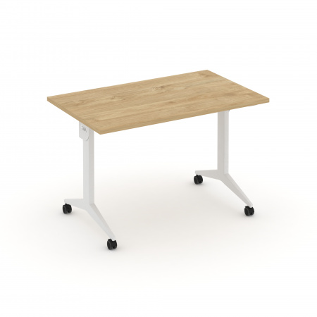 X-Pull Стол складной мобильный X.M-2.7 Тиквуд Светлый/Металл Белый 1180*720*753