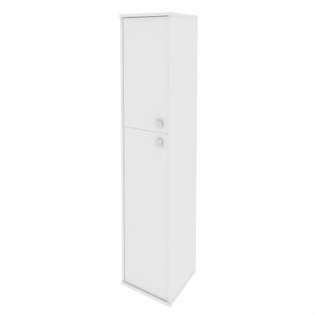 Style Шкаф высокий узкий левый Л.СУ-1.8 (L) Белый 412*410*1980
