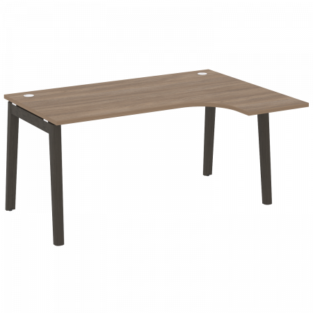 Onix Wood Стол эргономичный правый OW.SA-4 (R) Дуб Аризона/Дуб Темный/Металл Антрацит 1580*1180*750 (800/460)