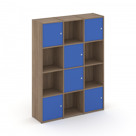 Locker plus Комплект №6 LK.K-006 Дуб Аризона/Синий 1188*350*1593
