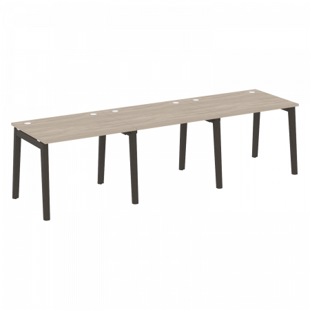 Onix Wood Рабочая станция OW.RS-3.1.8 Дуб Аттик/Дуб Темный/Металл Антрацит 2940*800*750