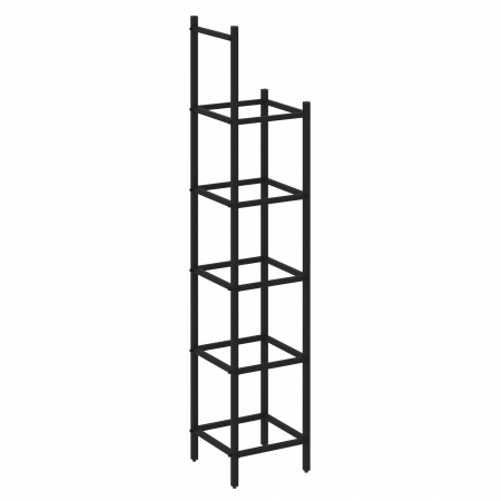 Loft Угловой проходной переходной модуль VR.L-SL.UPK-5.4.3 Металл Черный 446*446*2280