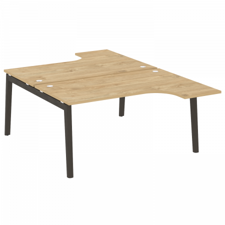 Onix Wood Рабочая станция OW.D.SA-4 Тиквуд Светлый/Дуб Темный/Металл Антрацит 1580*2395*750 (1635/460)