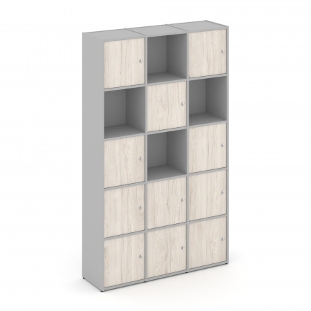 Locker plus Комплект №9 LK.K-009 Серый/Денвер Светлый 1188*350*1983
