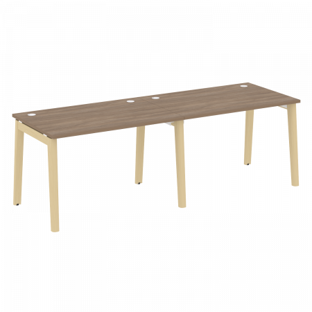 Onix Wood Рабочая станция OW.RS-2.2.8 Дуб Аризона/Дуб Светлый/Металл Белый 2360*800*750