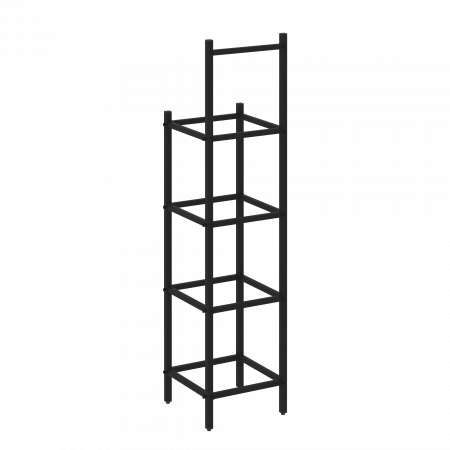 Loft Угловой проходной переходной модуль VR.L-SL.UPK-3.3.4 Металл Черный 446*446*1869