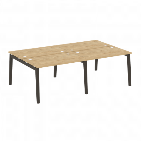 Onix Wood Рабочая станция OW.D.RS-4.2.7 Тиквуд Светлый/Дуб Темный/Металл Антрацит 2360*1475*750