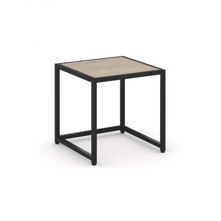 Loft Стол журнальный VR.L-SJK-40 Дуб Аттик/Металл Черный 400*400*400