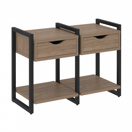 Loft Тумба на регулируемых опорах VR.L-TN-1.O Дуб Аризона/Металл Черный 970*460*719