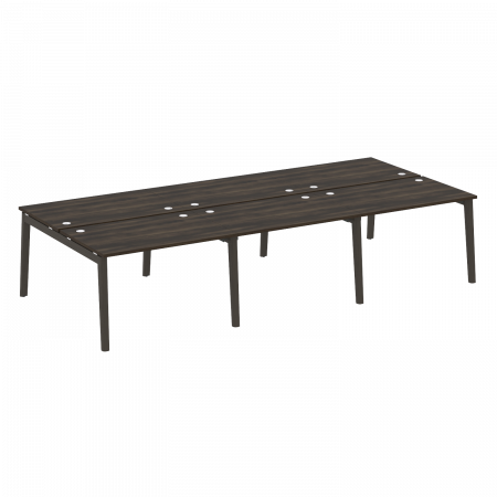 Onix Wood Рабочая станция OW.D.RS-6.2.8 Дуб Мали/Дуб Темный/Металл Антрацит 3540*1635*750