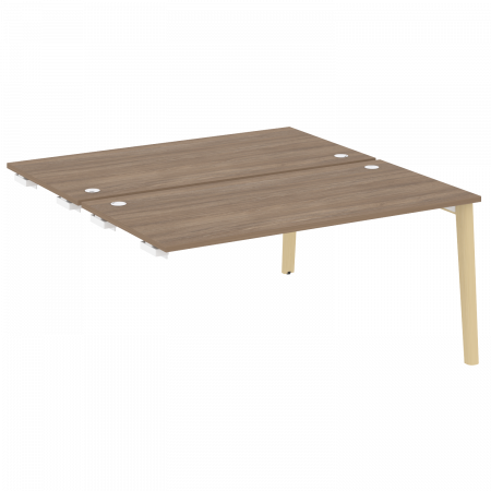 Onix Wood Стол-приставка двойной OW.D.SPR-4.8 Дуб Аризона/Дуб Светлый/Металл Белый 1580*1635*750