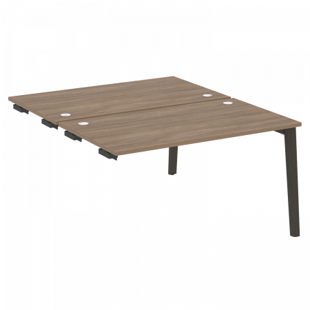 Onix Wood Стол-приставка двойной OW.D.SPR-3.8 Дуб Аризона/Дуб Темный/Металл Антрацит 1380*1635*750