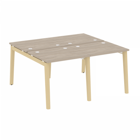Onix Wood Рабочая станция OW.D.RS-4.0.7 Дуб Аттик/Дуб Светлый/Металл Белый 1560*1475*750